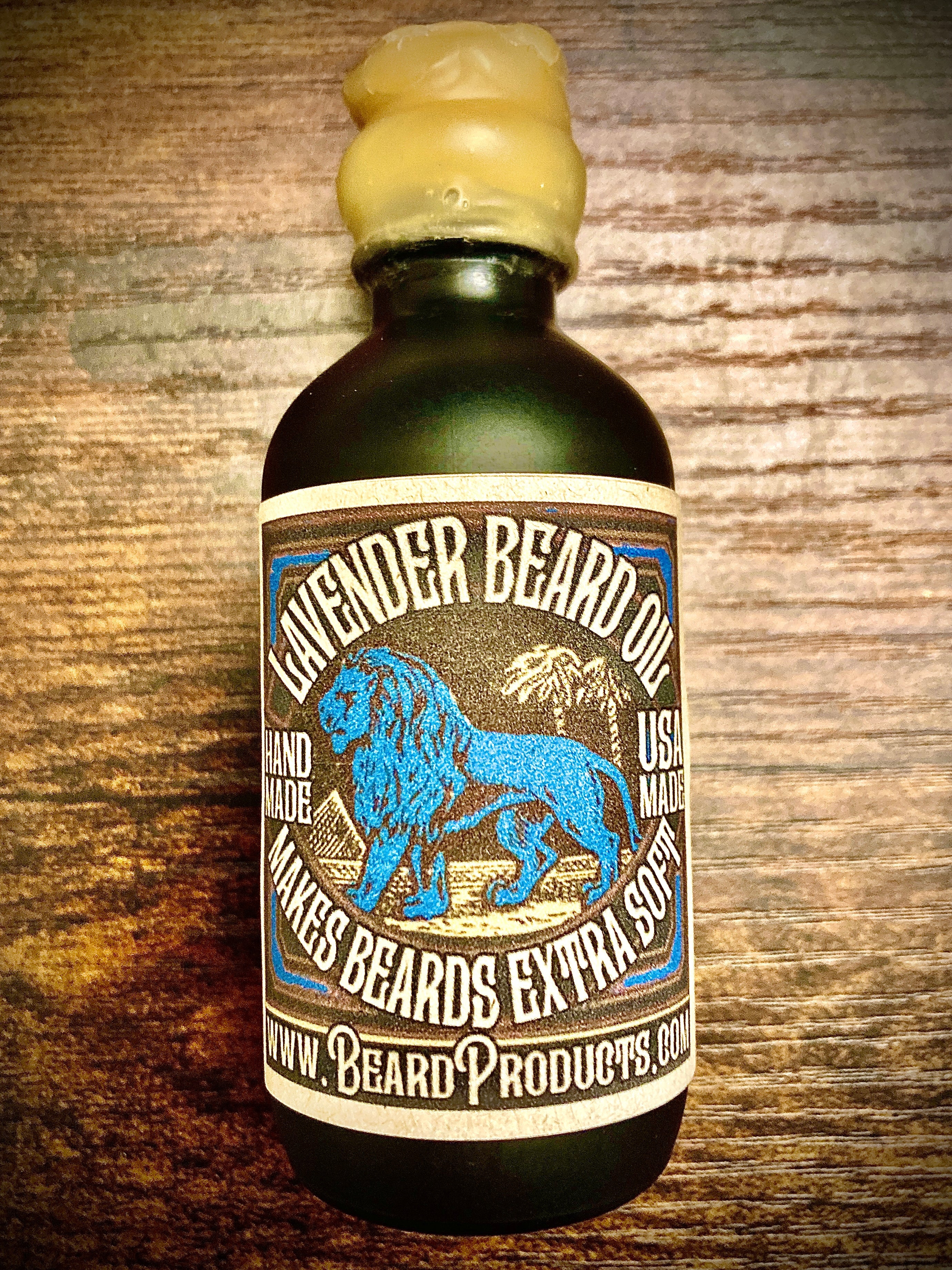 Lavender Zero Waste Beard Oil in Glass